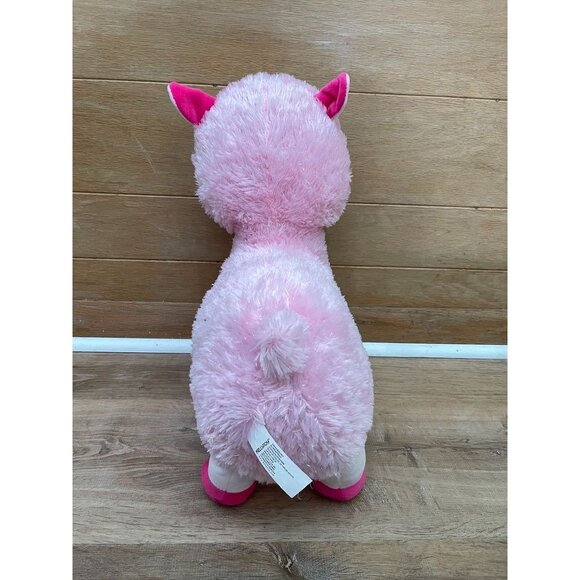 EUC Kellytoy Cuddly Pink Llama Plush Toy Holding Heart With XOXO Embroidery - Picture 3 of 8